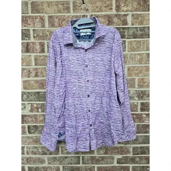 Robert Graham Light Year Space Dyed Button Down Shirt Size XL - Picture 2 of 8